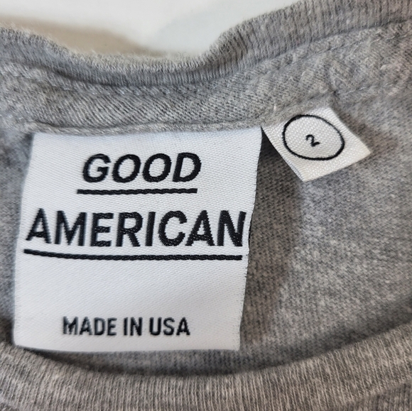 Good American Grey Crop Tee - Picture 6 of 6